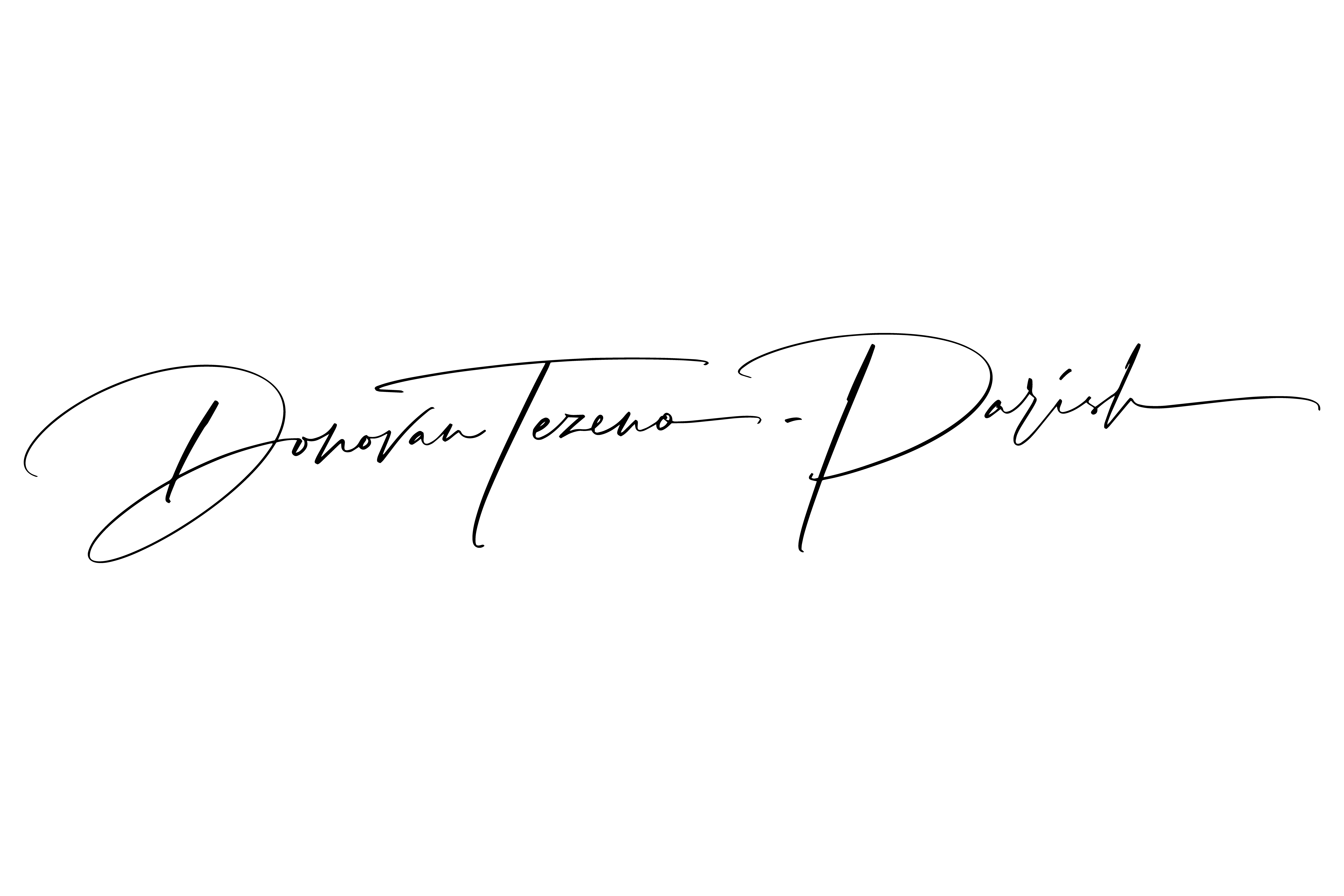 Donovan Tezeno-Parish signature